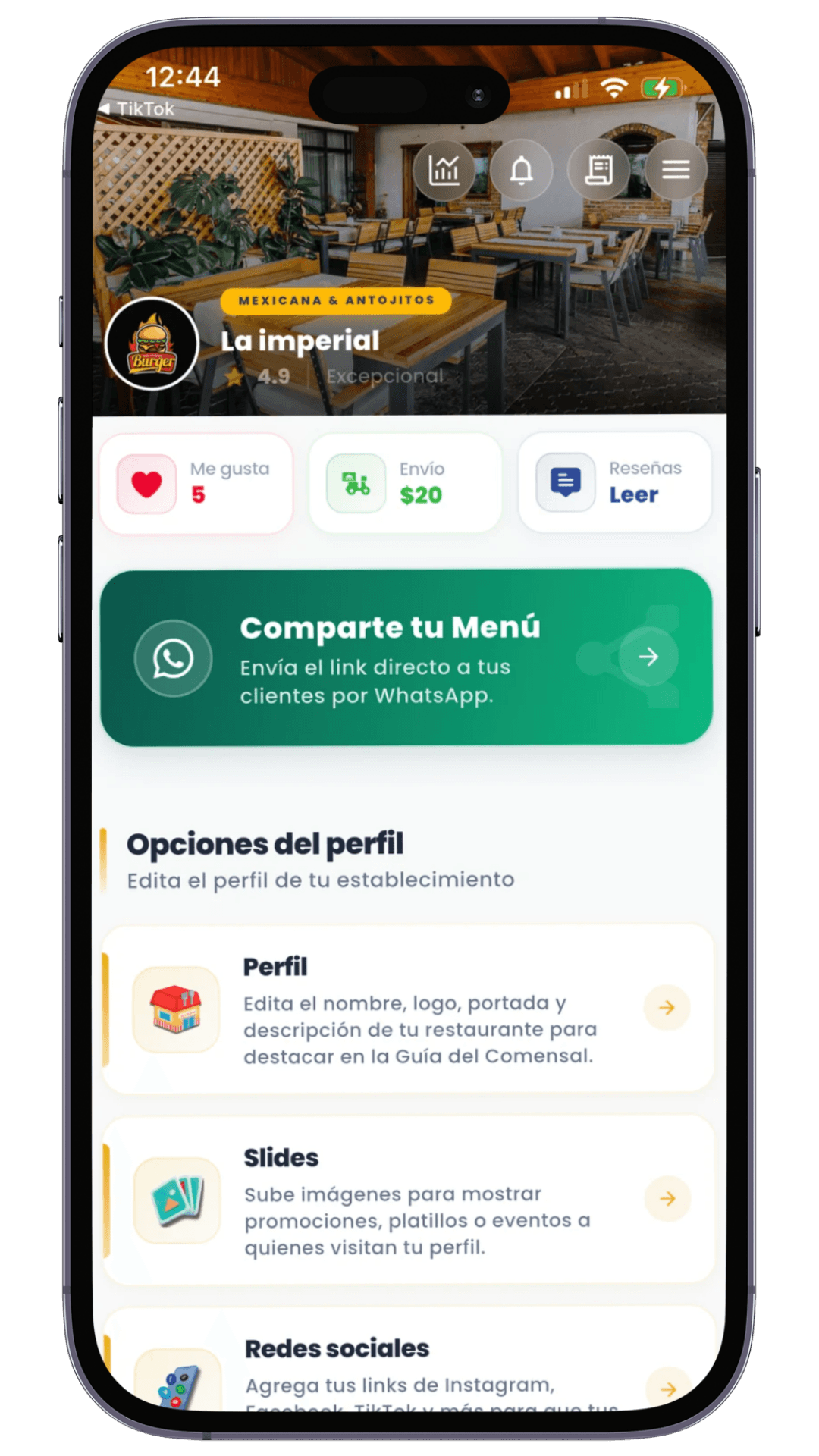 App Restaurantero: POS, delivery y directorio en un iPhone