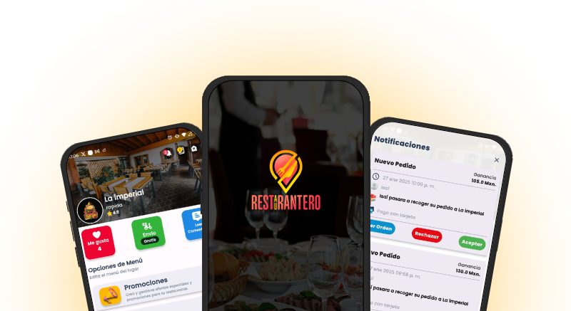 Dueño de restaurante utilizando la plataforma de administración de La Guía del Comensal